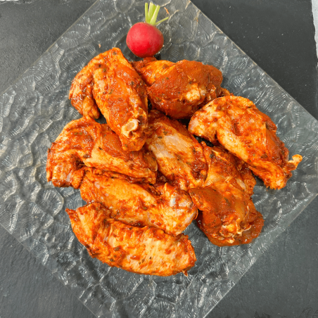 Alas adobadas de pollo